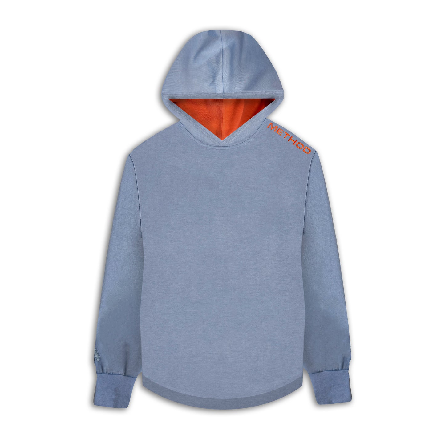 Method Lightweight Performance Hoodie - Light Blue/Orange