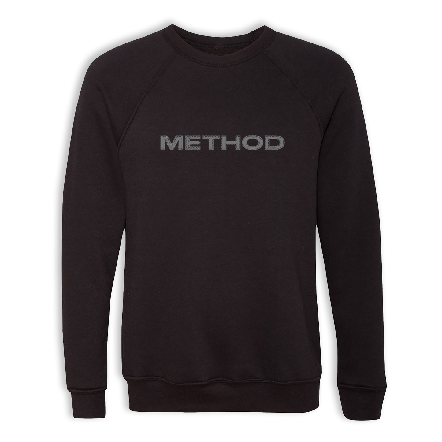 Method Masthead Applique Crew Neck - Black/Smoke