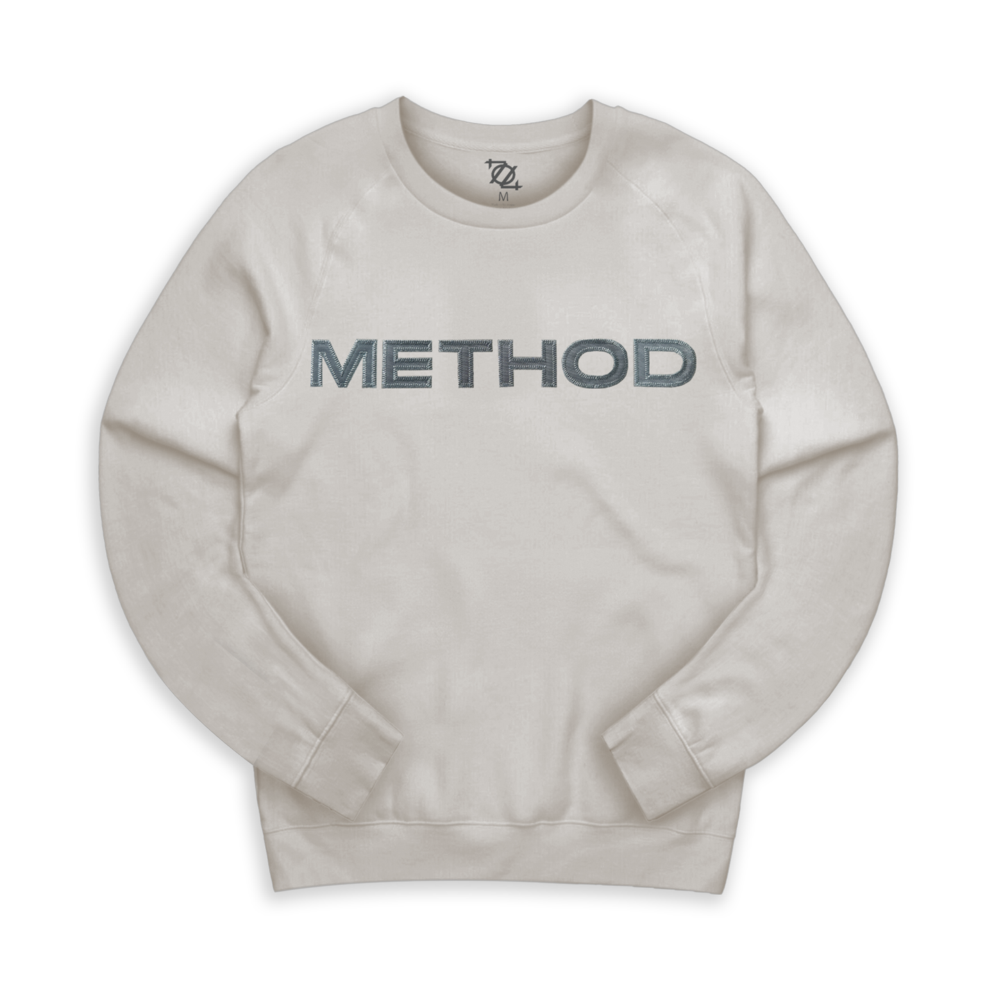 Method Masthead Applique Crew Neck - Dust/Charcoal
