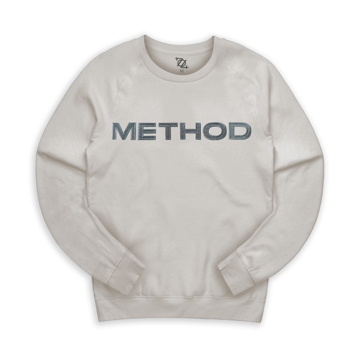 Method Collective Method Masthead Applique Crew Neck - Dust/Charcoal – Method Merch Store