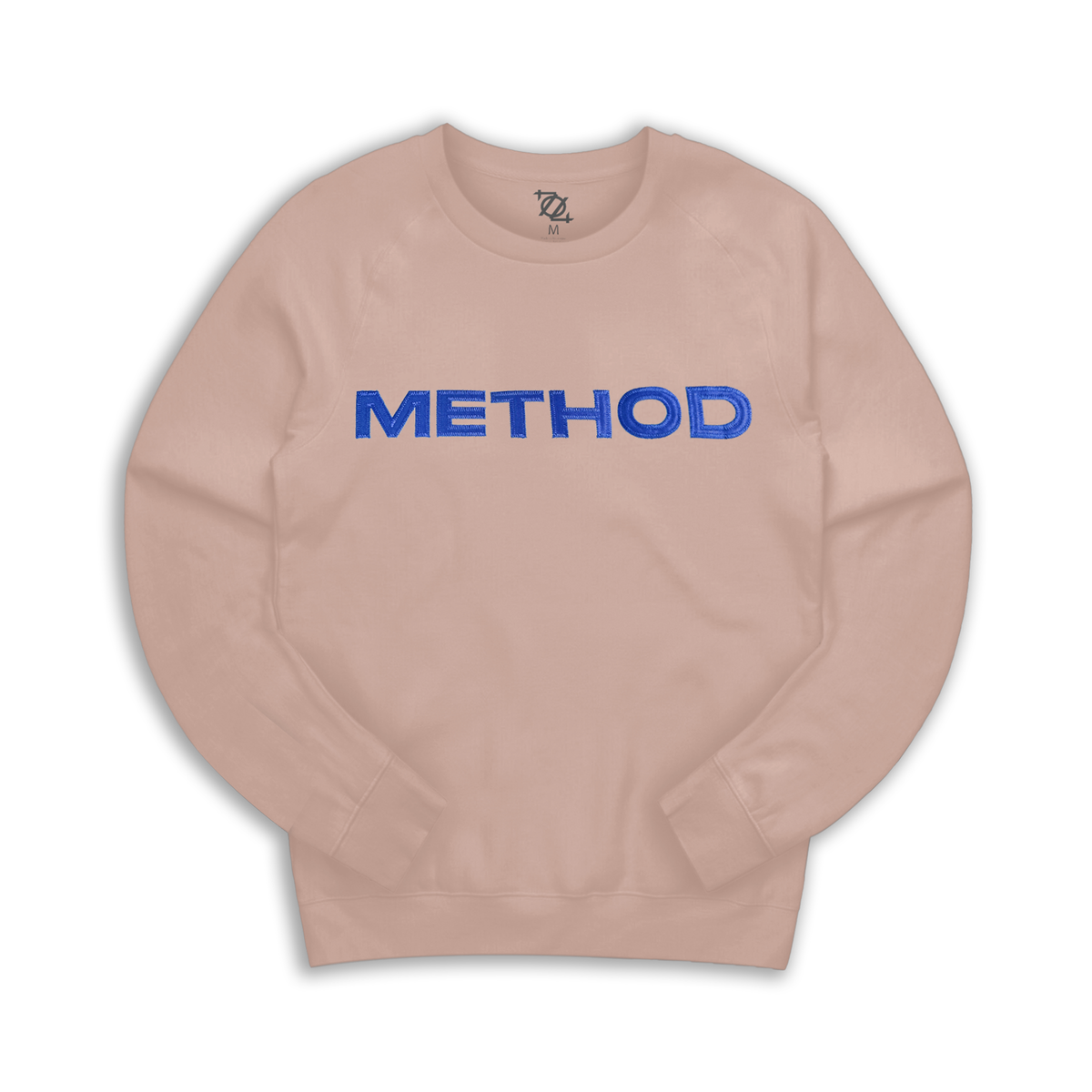 Method Masthead Applique Crew Neck - Peach/Royal